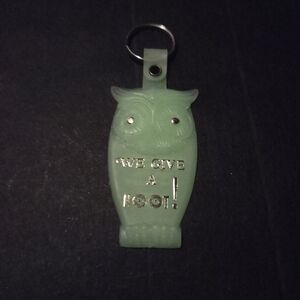 Green Owl Keychain